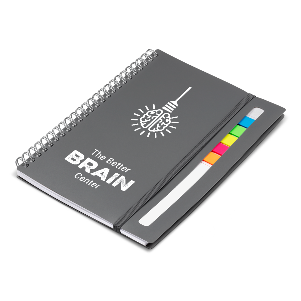 Alexis A5 Brandable Notebook in Grey