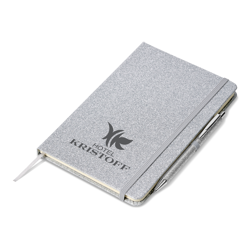 Sparkle A5 Brandable Notebook Pen Set