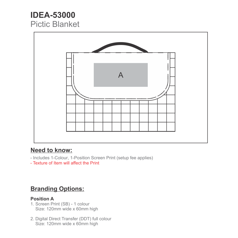 Everglades Brandable Picnic Blanket