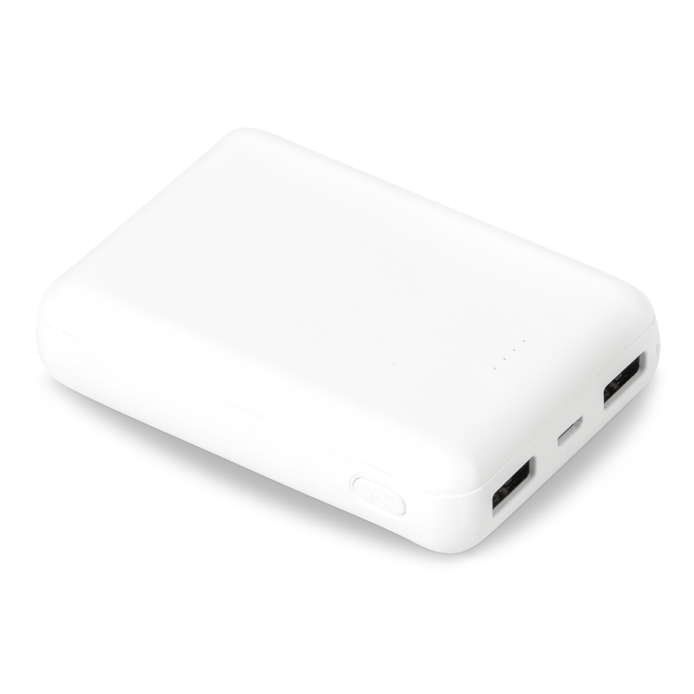 Dynamic 10000mAh Brandable Power Bank in White