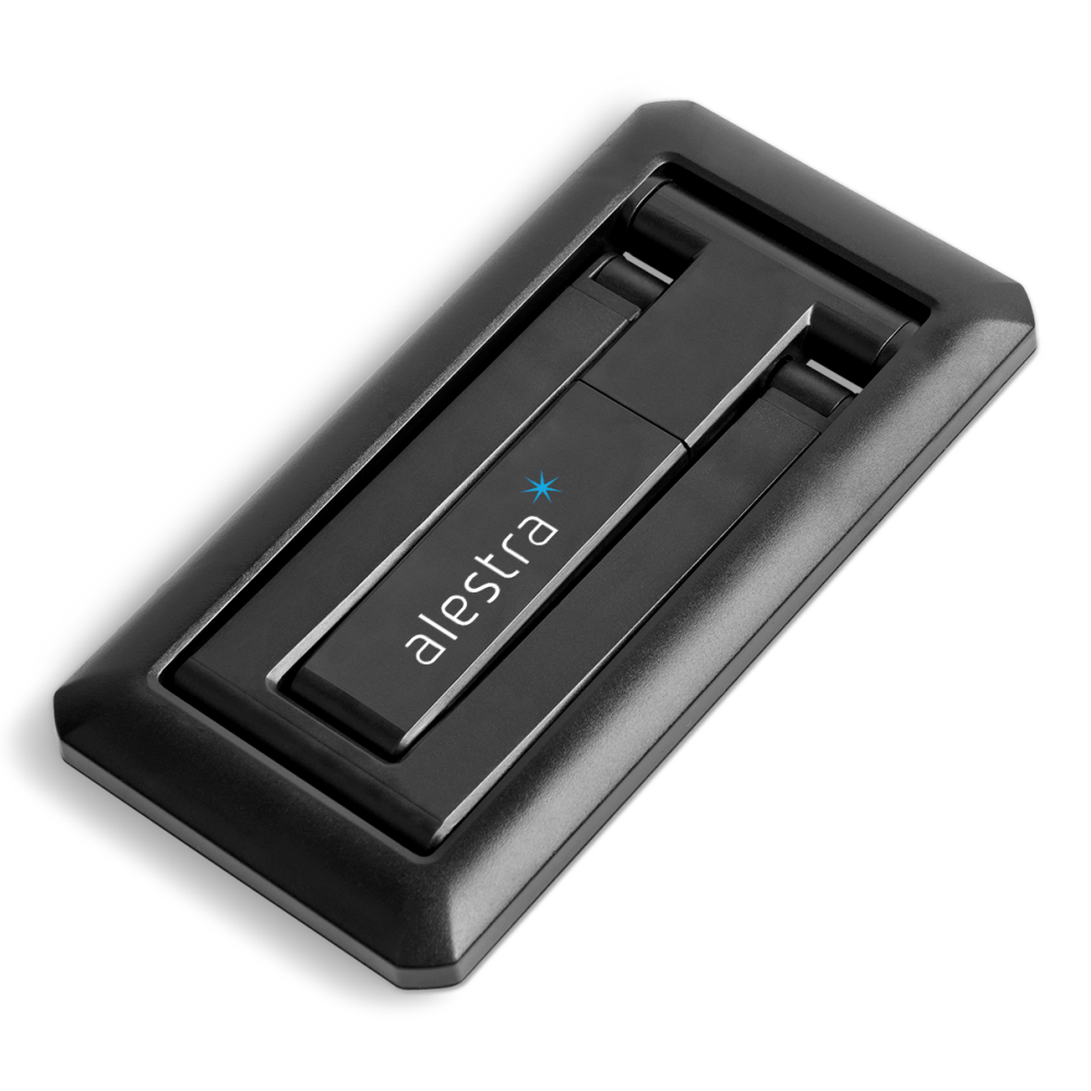 Pronto Adjustable Brandable Phone Stand in Black