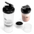 Powerhouse Plastic Brandable Protein Shaker Bottle in Clear with Black Lid