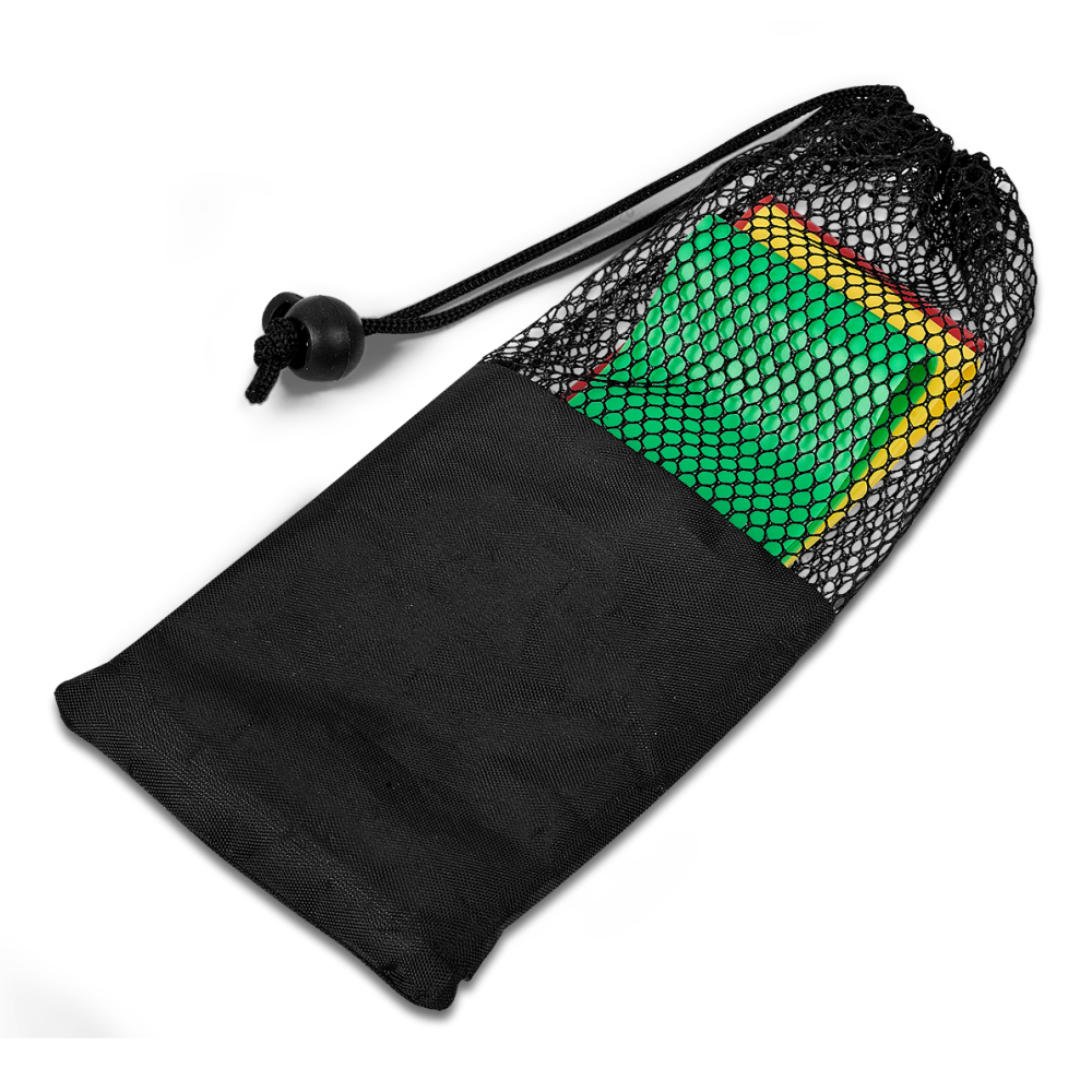 Workout Set Brandable Resistance Band in Red, Yellow and Lime Bands