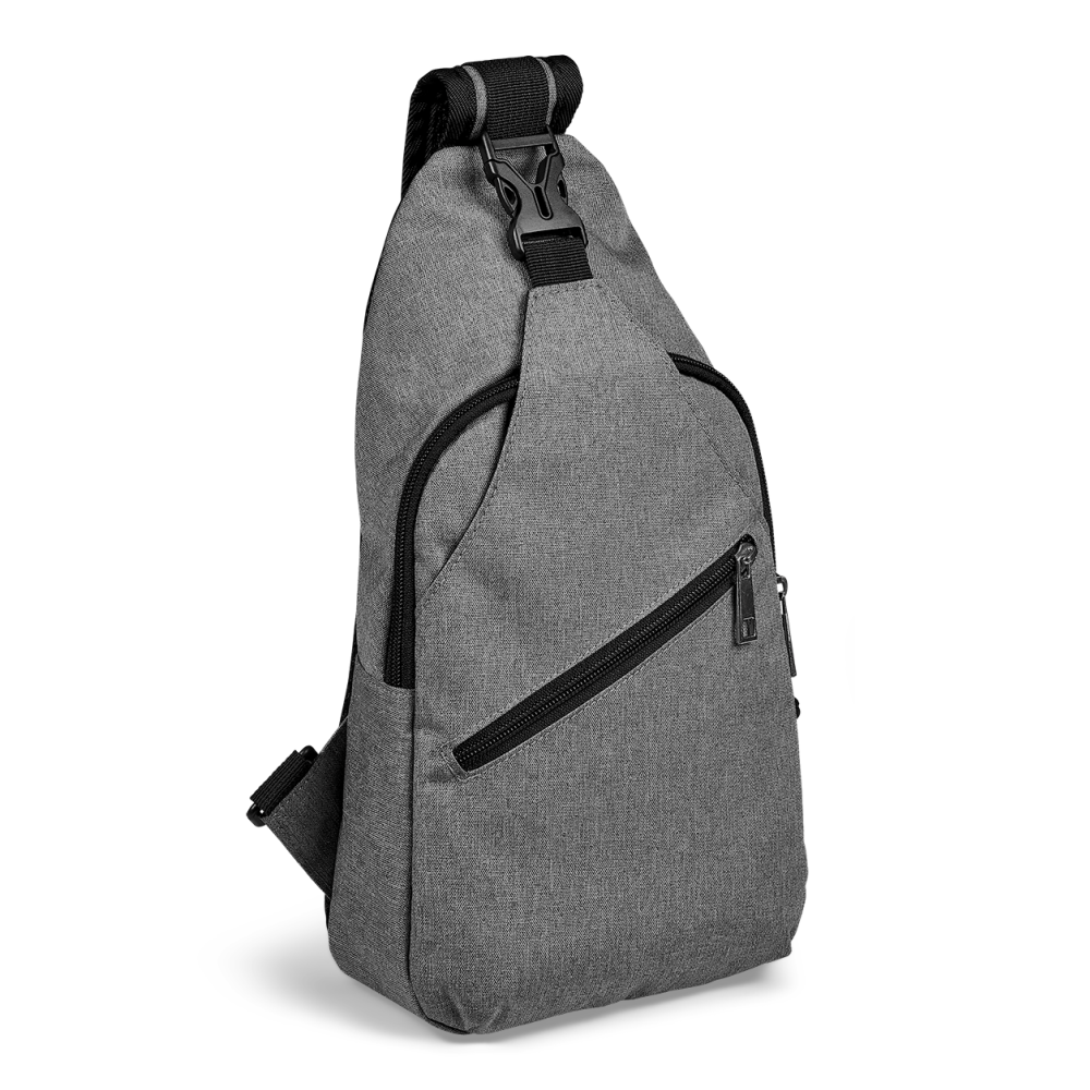 Verona Crossbody Brandable Sling Bag in Grey and Black