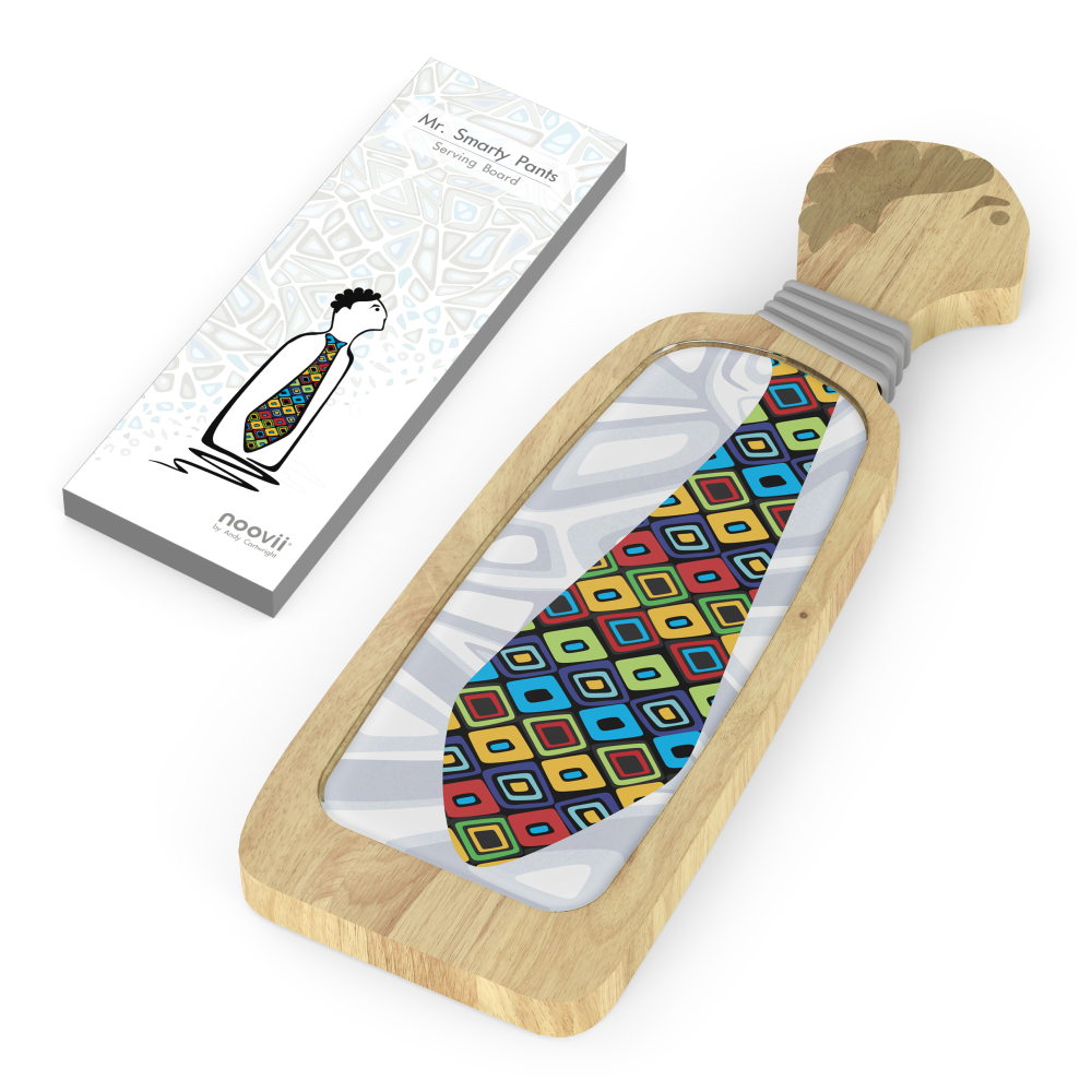 Andy Cartwright Mr Smarty Pants Brandable Serving Board in Natural