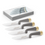 Andy Cartwright "The Final Cut" Brandable Steak Knife Set in Natural and Grey