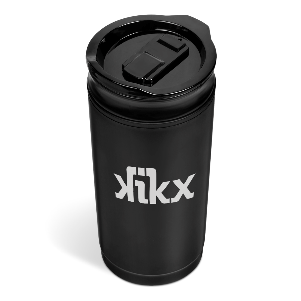 Kikx Colombia Double-Wall Plastic Tumbler in Black
