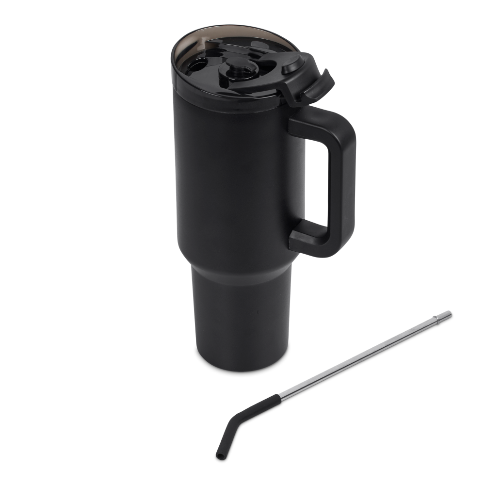 Alex Varga Maximus Vacuum Stainless Steel Brandable Travel Mug in Black