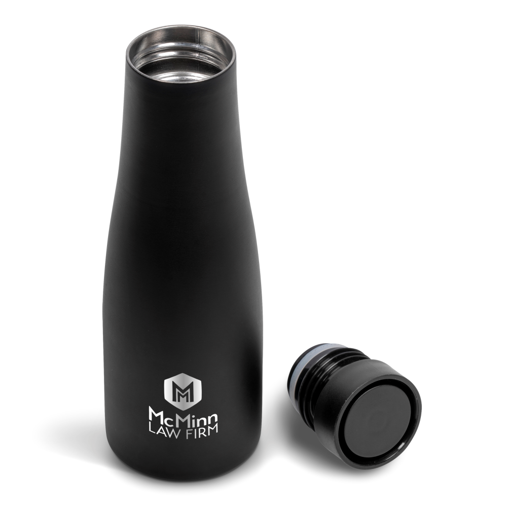 Alex Varga Balaton Vacuum Stainless Steel Brandable Water Bottle in Black