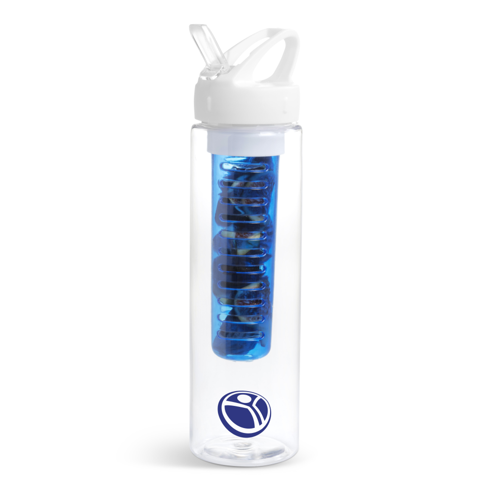 Zest Plastic Infuser Brandable Water Bottle in Various Colours