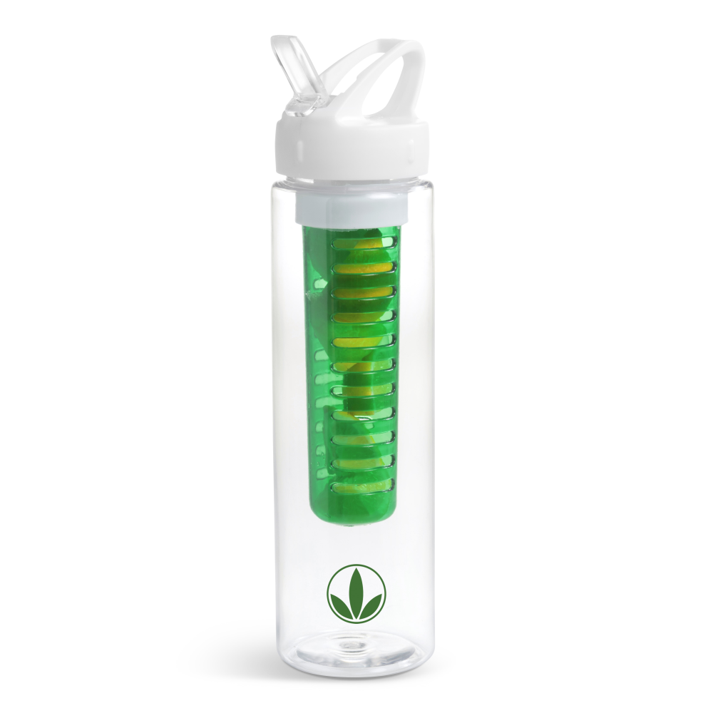 Zest Plastic Infuser Brandable Water Bottle in Various Colours