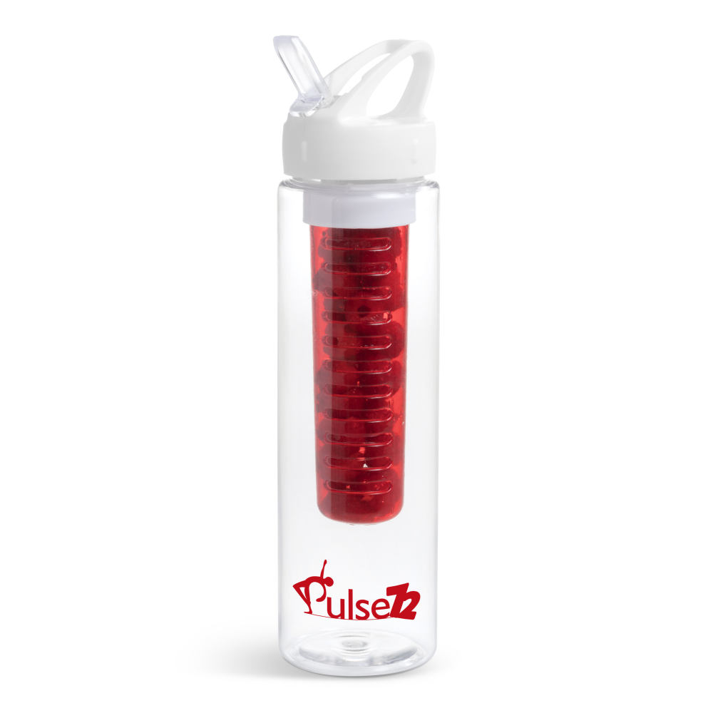 Zest Plastic Infuser Brandable Water Bottle in Various Colours