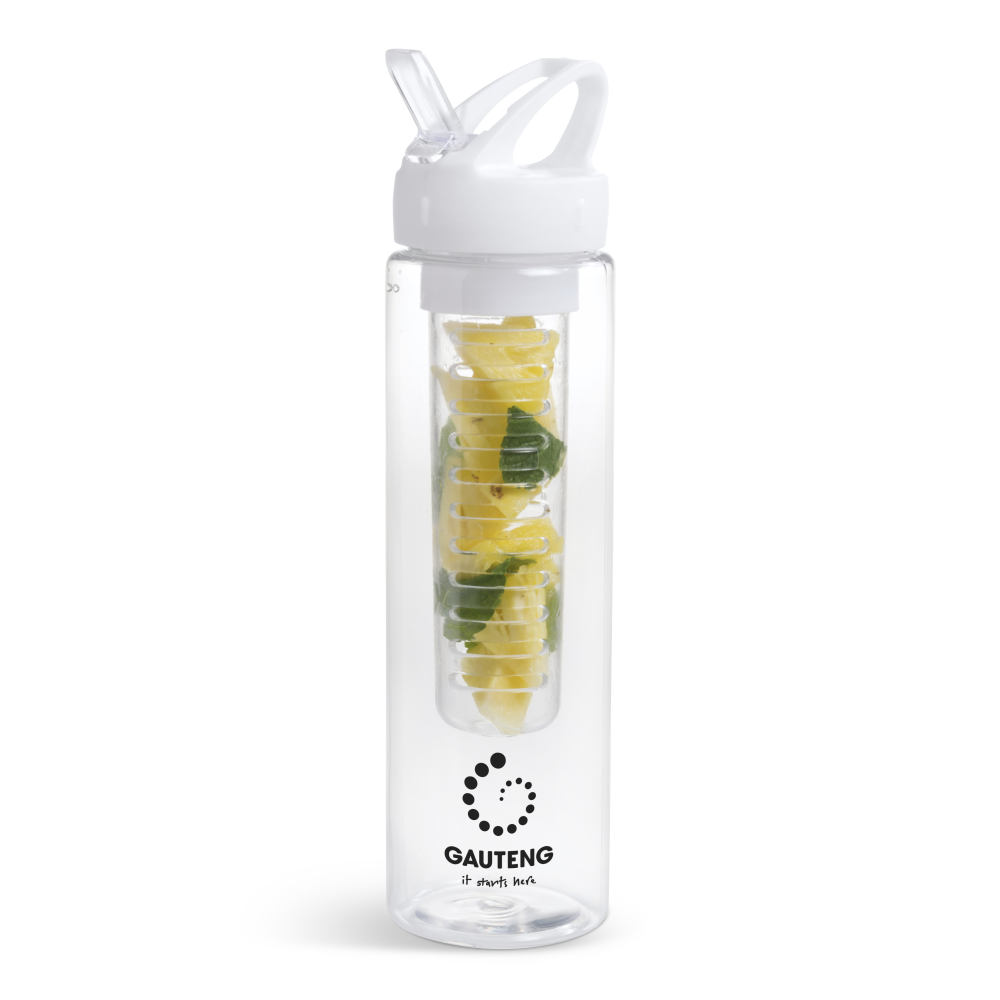 Zest Plastic Infuser Brandable Water Bottle in Various Colours