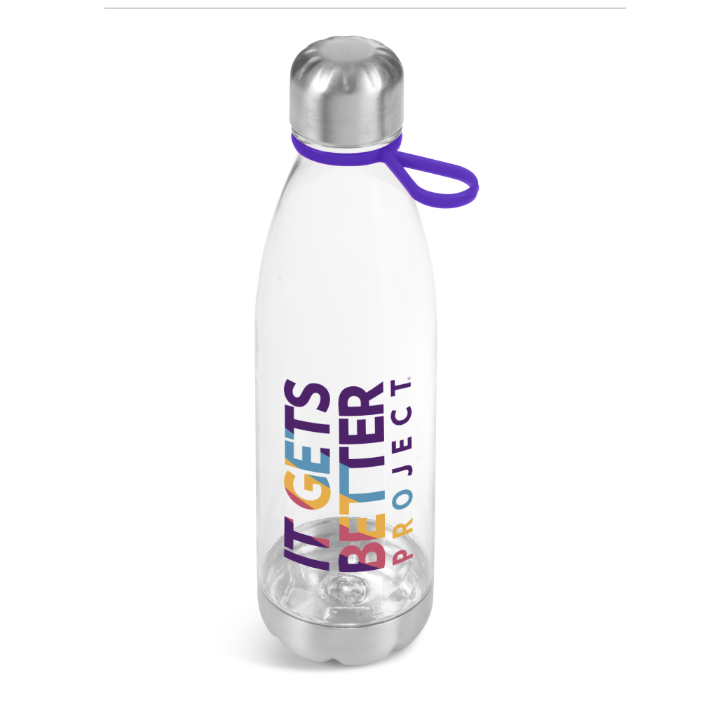 Clearview Tapered Plastic Brandable Water Bottle
