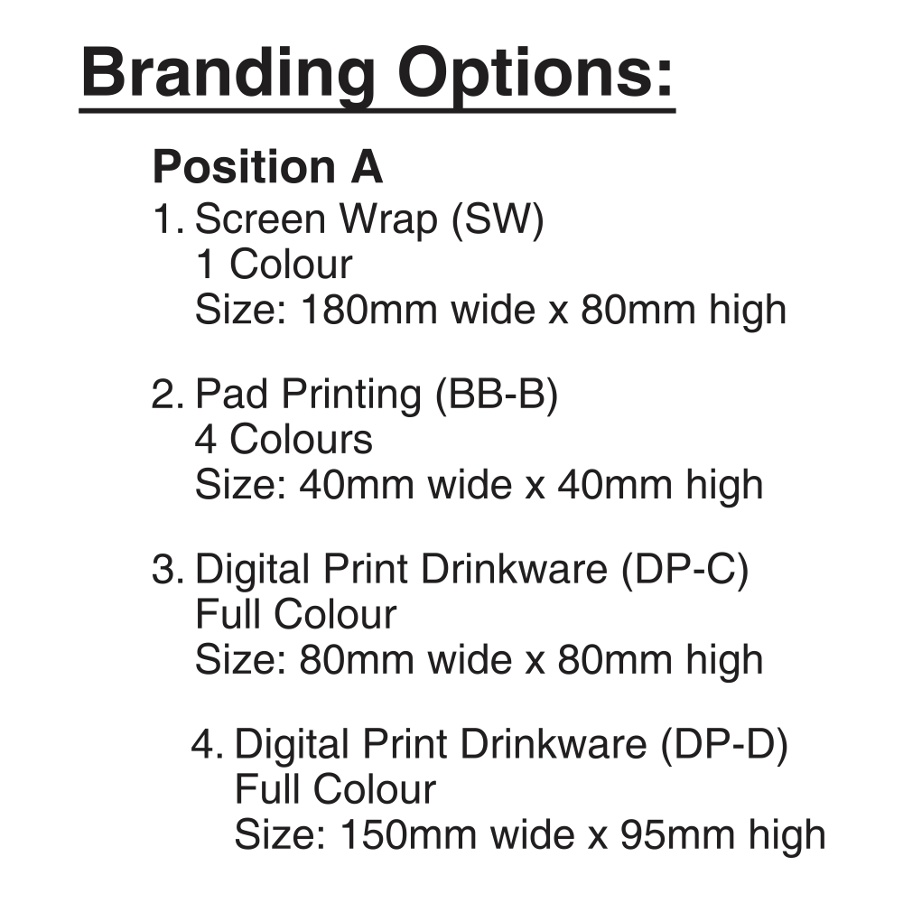 Thirsty Plastic Brandable Water Bottle in Clear with Black Top