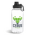 Thirsty Plastic Brandable Water Bottle in Clear with Black Top