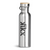Kikx Girvana Stainless Steel Water Bottle in Silver with Bamboo Laser Engravable Top