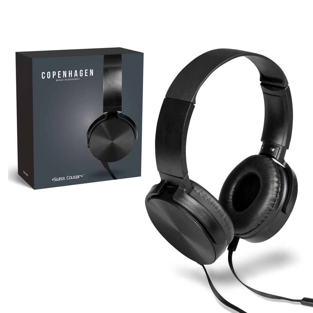 Swiss Cougar Copenhagen Brandable Wired Headphones
