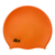 Kikx Big Hair Plain Medium Orange Matte Silicone Swim Cap