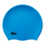 Kikx Big Hair Plain Medium Sky Blue Matte Silicone Swim Cap
