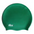 Kikx Big Hair Plain Medium SD25 Bottle Green Matte Silicone Swim Cap