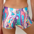 Kikx Gymnastics Hot Pants in Hologram Multi-Colour Swirl
