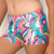 Kikx Gymnastics Hot Pants in Hologram Multi-Colour Swirl