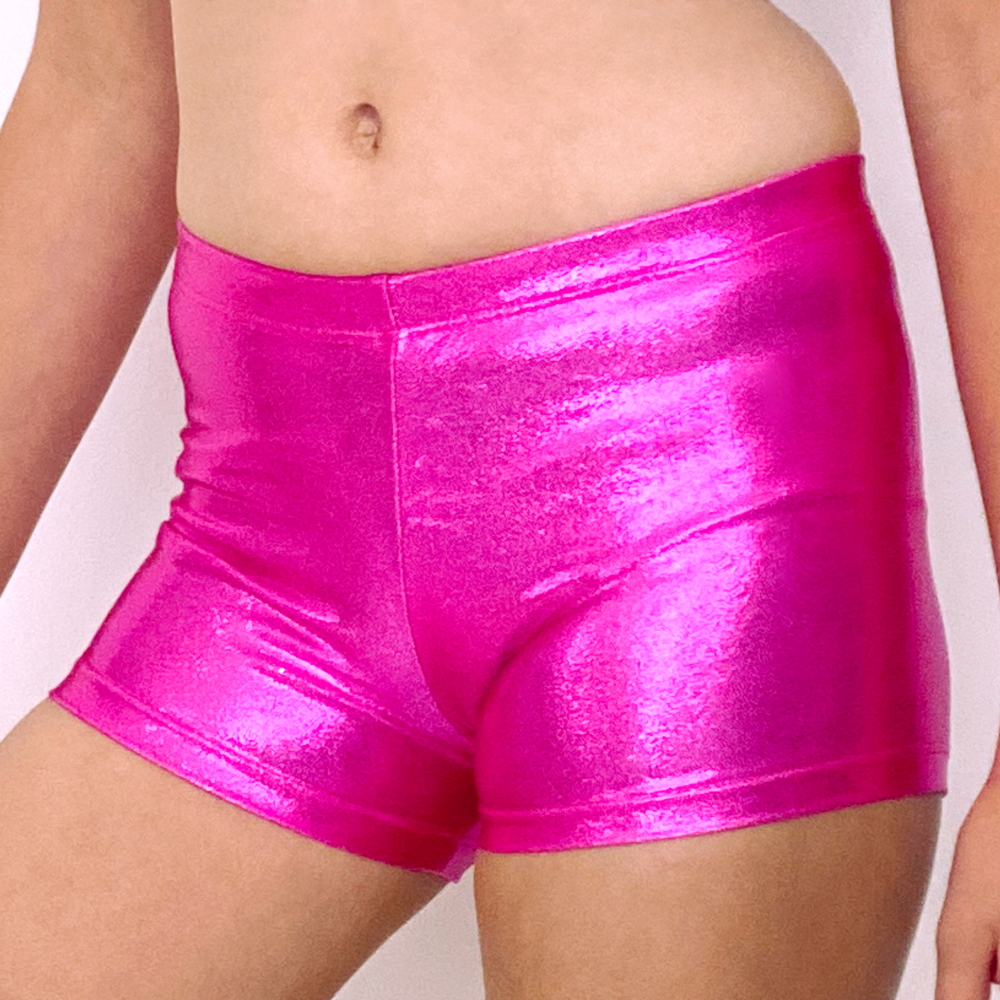 Kikx Gymnastics Hot Pants in Mystique Berry and Fuchsia