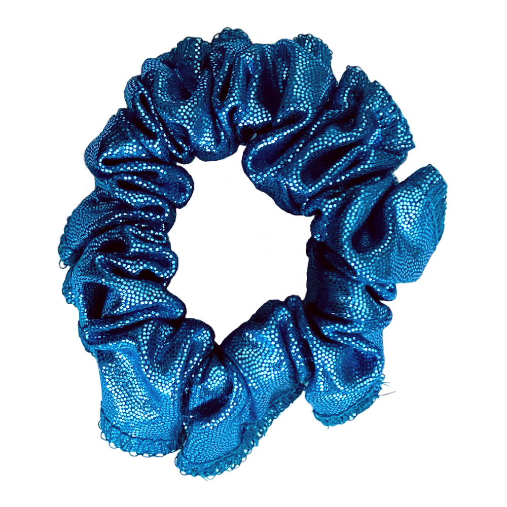 Kikx Mystique Gymnastics Hair Scrunchy in Aqua and Dim Blue