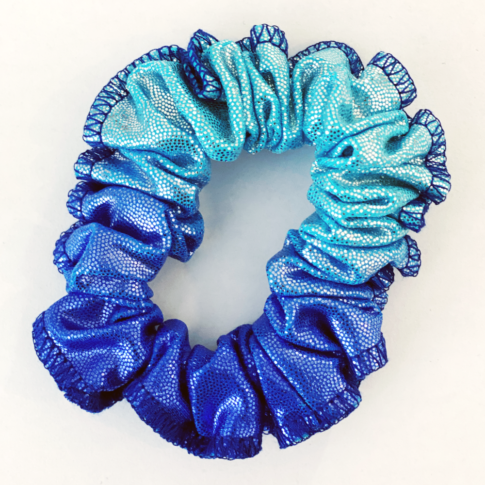 Kikx Mystique Gymnastics Hair Scrunchy in Green and Blue Ombre
