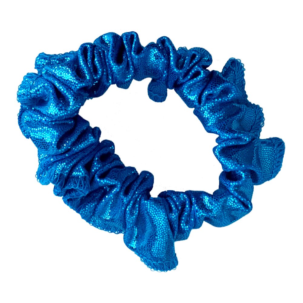 Kikx Mystique Gymnastics Hair Scrunchy in Ocean Blue and Blue