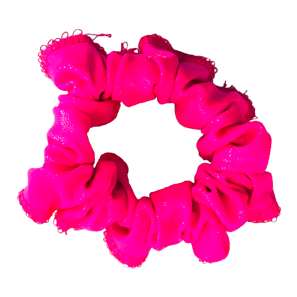 Kikx Mystique Gymnastics Hair Scrunchy in Pink and Pink Fluorescent