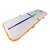 Kikx AirTrack Cushioned Training Board with Bright Orange Sides and Rainbow Stripes in Light Grey Size 3m x 1m x 10cm