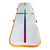 Kikx AirTrack Cushioned Training Board with Bright Orange Sides and Rainbow Stripes in Light Grey Size 3m x 1m x 10cm